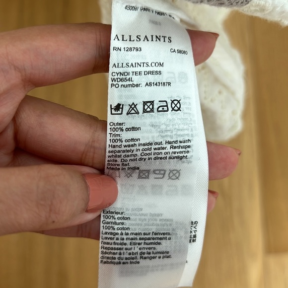 ALL SAINTS CYNDI TEE DRESS - Picture 7 of 7